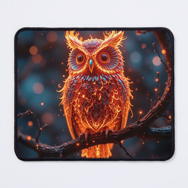 Item preview, Fire Owl designed and sold by GalleryBrisArt.