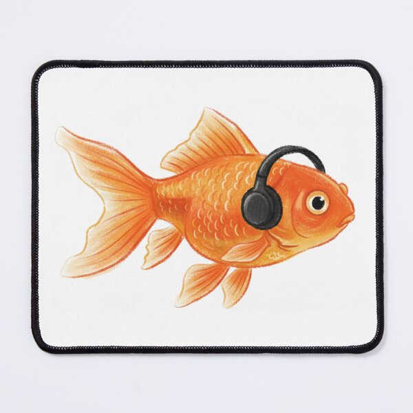 Item preview, Fish with headphones designed and sold by onceifixme.