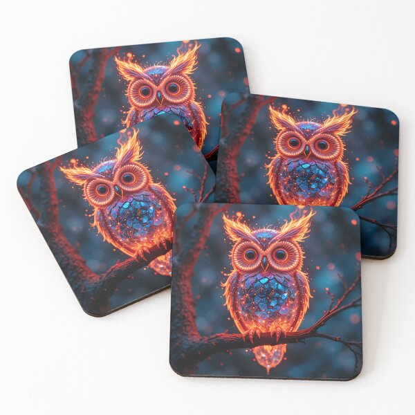 Item preview, Fire Owl designed and sold by GalleryBrisArt.