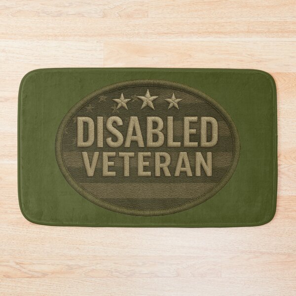 Item preview, DISABLED VETERAN Tactical Embroidered Patch – Dead Earth Military Design designed and sold by getpressedshirt.