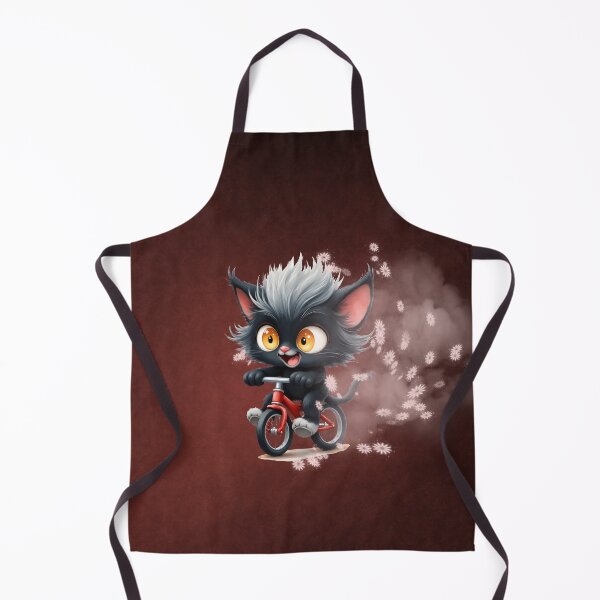 Item preview, Playful Black Cat on Red Bicycle designed and sold by nicky2342.