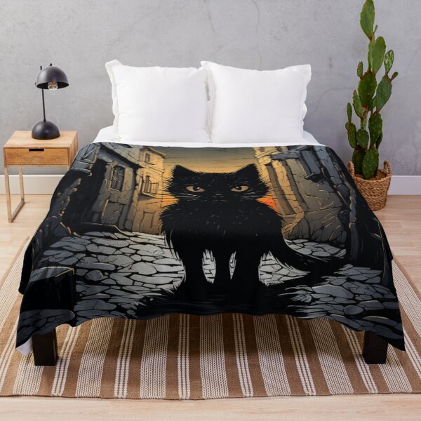 Item preview, Mischievous Black Cat Creeping | Spooky Halloween Gothic Art designed and sold by Ani-24.