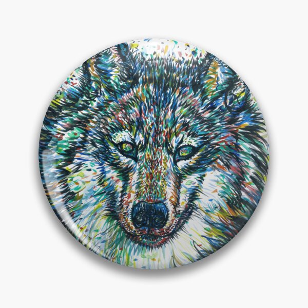 Item preview, WOLF - Watercolor And Ink Portrait Classic 		 designed and sold by khnmuivptob24.