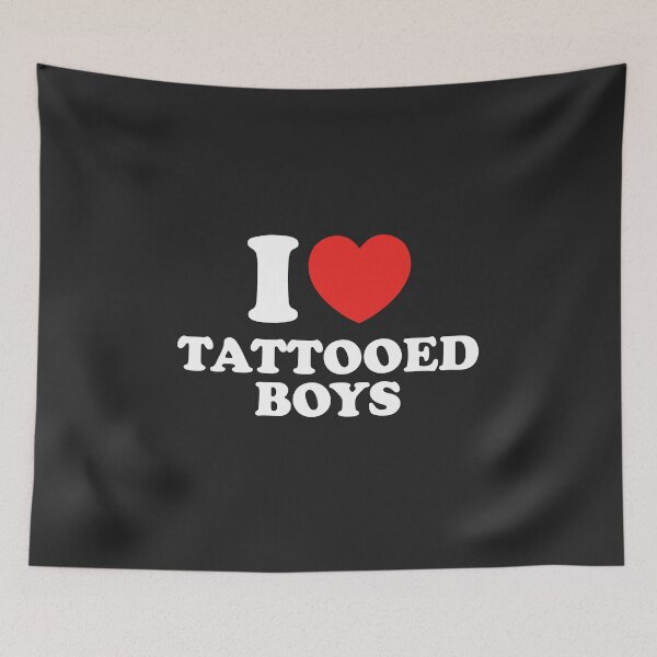 Item preview, I Love Tattooed Boys designed and sold by shitpostee.