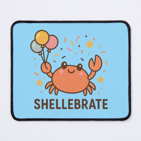 Item preview, Shellebrate – Kawaii Crab Celebration designed and sold by Dream Machine.