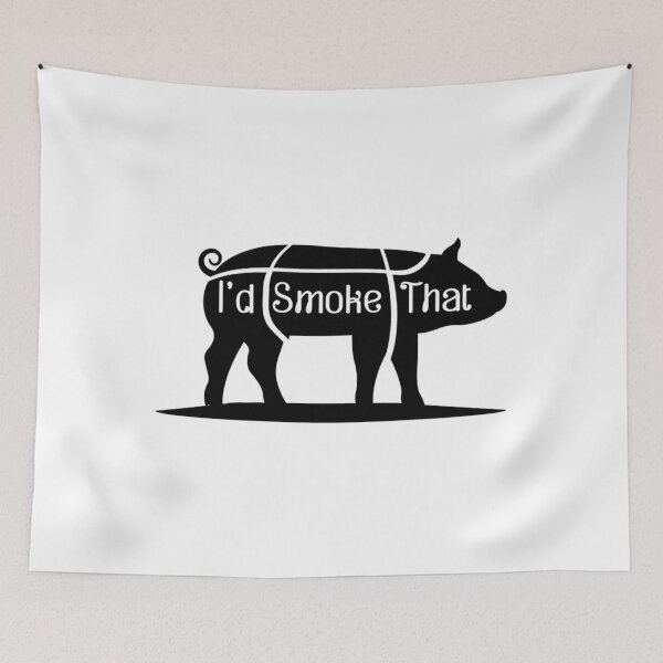 Item preview, I'd Smoke That Pig Pork Bbq Barbecue Funny    	 designed and sold by ddbpbjolnrb96.