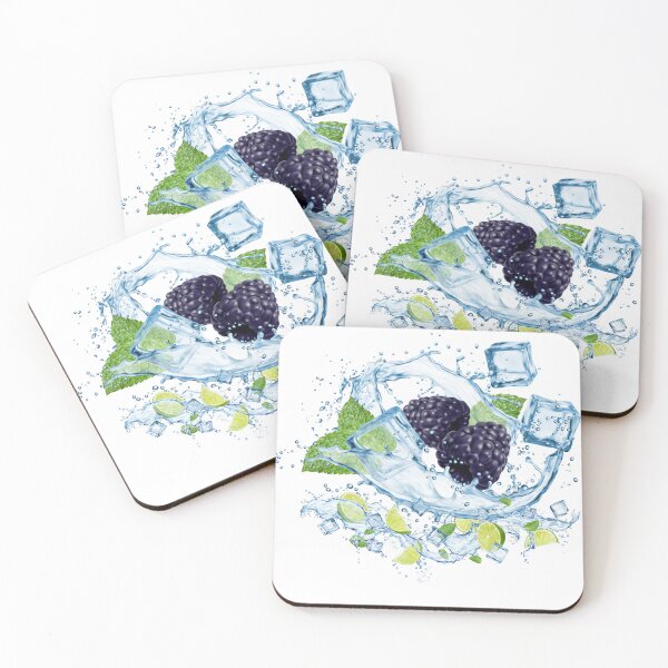 Item preview, Blackberry Splash | Juicy Fruit Illustration ,Colorful Fruits of Fun designed and sold by Happyfreedom.