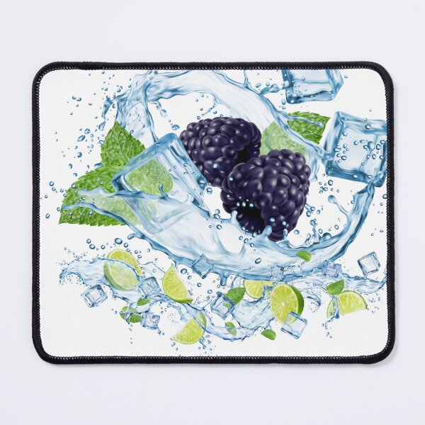 Item preview, Blackberry Splash | Juicy Fruit Illustration ,Colorful Fruits of Fun designed and sold by Happyfreedom.
