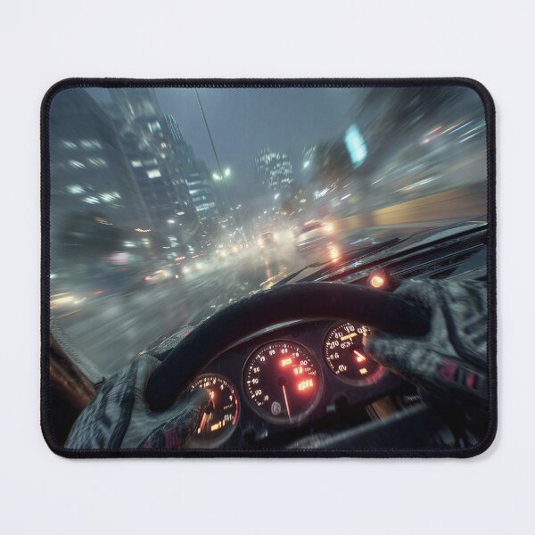 Item preview, Through the Drift – Neon Speed POV designed and sold by ArgentoArt.