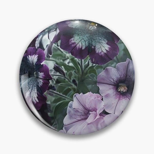 Item preview, dark petunias gothic flowers designed and sold by Lizzilzil.