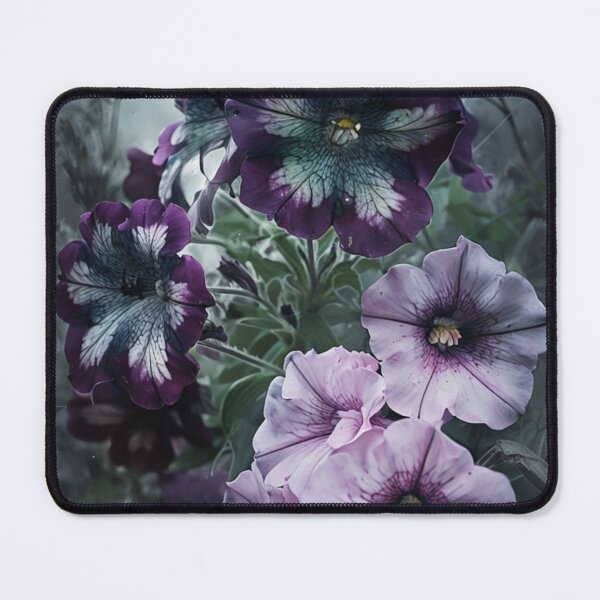 Item preview, dark petunias gothic flowers designed and sold by Lizzilzil.