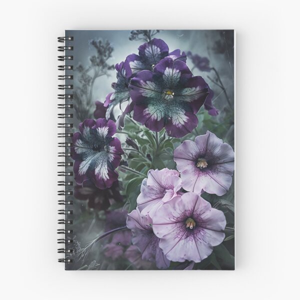 Item preview, dark petunias gothic flowers designed and sold by Lizzilzil.