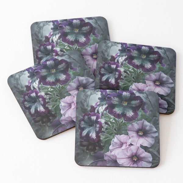 Item preview, dark petunias gothic flowers designed and sold by Lizzilzil.