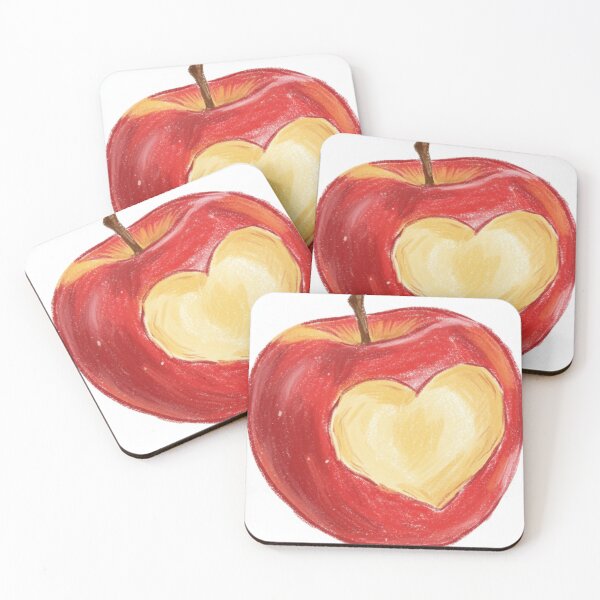 Item preview, Apple with heart designed and sold by onceifixme.