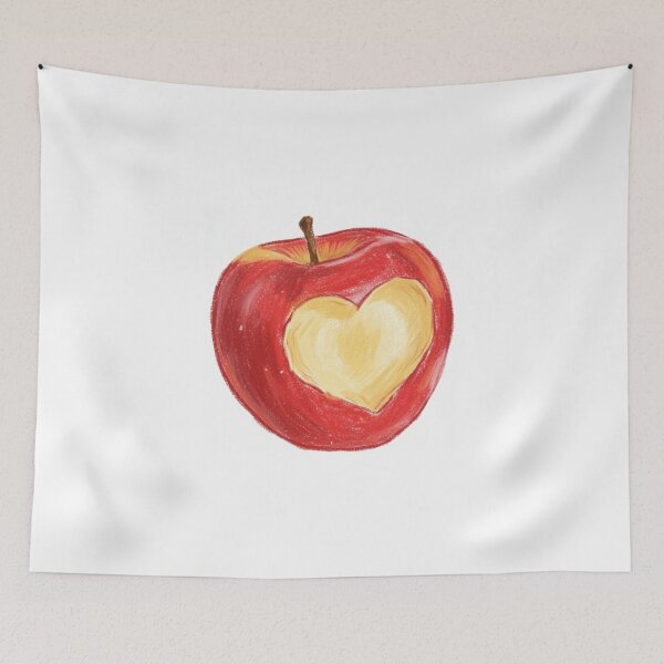 Item preview, Apple with heart designed and sold by onceifixme.