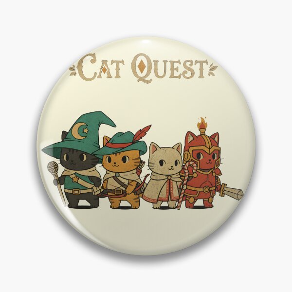 Item preview, Cat Quest – Vintage RPG Adventure Cats Party Design designed and sold by Imaginationbeyond.