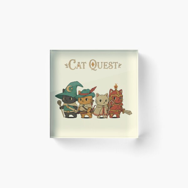 Item preview, Cat Quest – Vintage RPG Adventure Cats Party Design designed and sold by Imaginationbeyond.