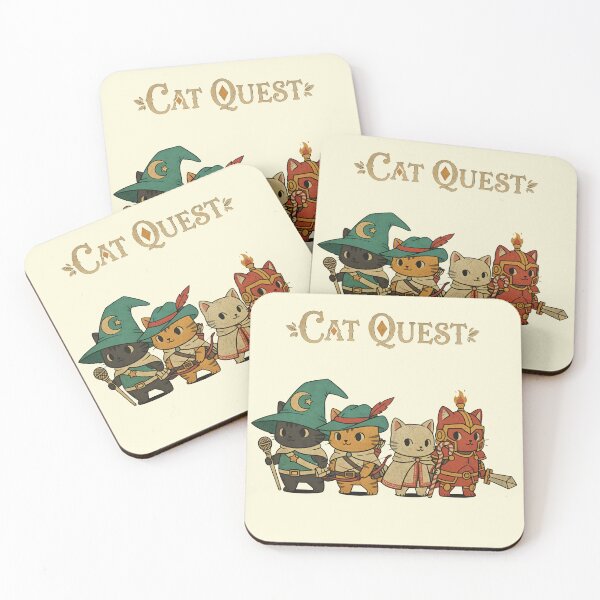 Item preview, Cat Quest – Vintage RPG Adventure Cats Party Design designed and sold by Imaginationbeyond.
