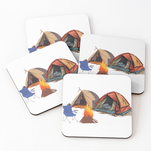 Item preview, Simple Camping with Warm Fire designed and sold by Saragoza.