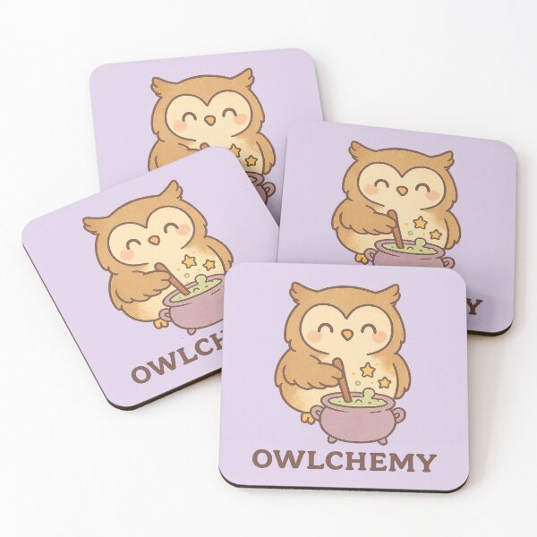 Aperçu de l'œuvre Owlchemy – Hibou magique kawaii créée et vendue par Dream Machine.