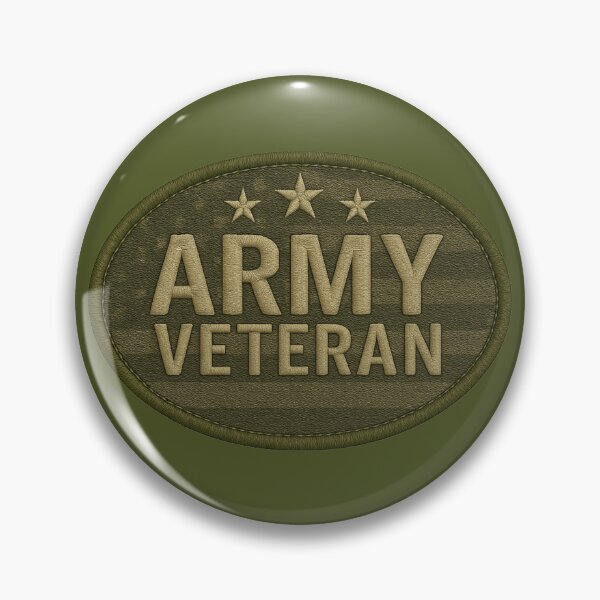 Item preview, ARMY VETERAN Tactical Embroidered Patch – Dead Earth Military Design designed and sold by getpressedshirt.