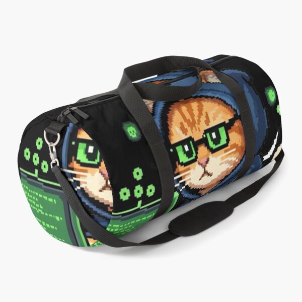 Item preview, Hacker Cat Pixel Art – Retro Tech Y2K Meme designed and sold by Whisky1111.