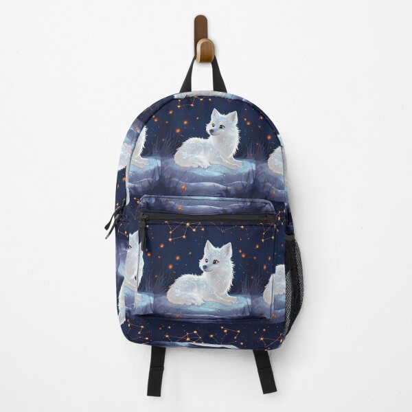 Item preview, artic wolf in a snowy stary landscape designed and sold by Lizzilzil.