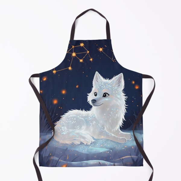 Item preview, artic wolf in a snowy stary landscape designed and sold by Lizzilzil.