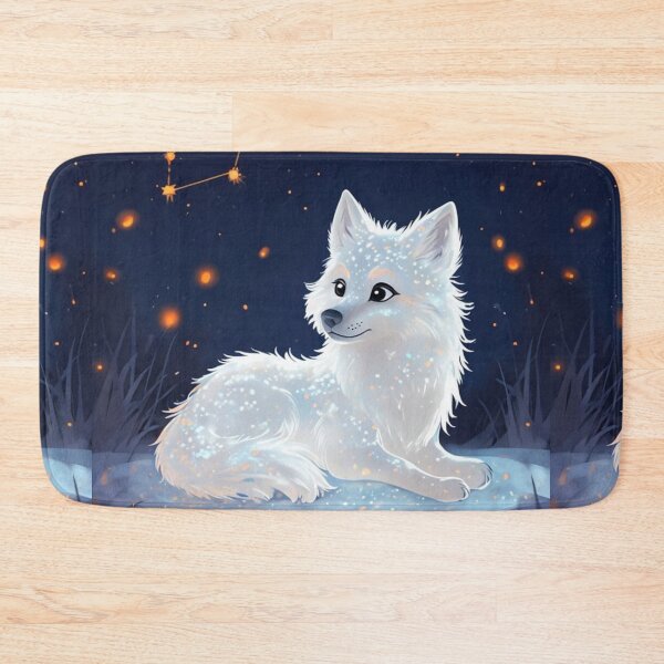 Item preview, artic wolf in a snowy stary landscape designed and sold by Lizzilzil.