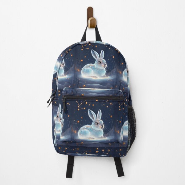 Item preview, artic hare in a snowy starry landscape designed and sold by Lizzilzil.