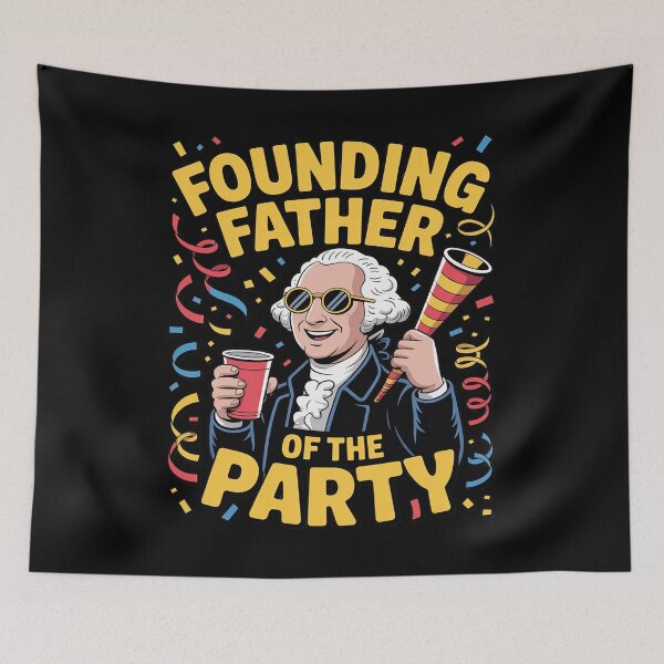 Item preview, Founding Father of the Party Funny Patriotic designed and sold by procionartss.