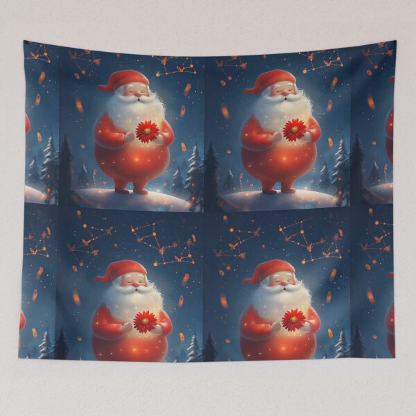 Item preview, santa in the snow  designed and sold by Lizzilzil.