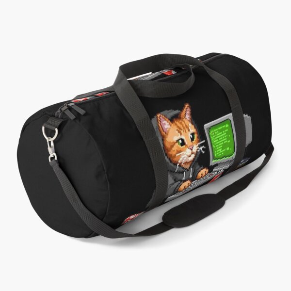 Item preview, Hacker Orange Cat Pixel Art – Retro Y2K Meme designed and sold by Whisky1111.