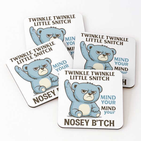 Item preview, Funny Angry Bear Quote – Twinkle Twinkle Little Snitch Meme designed and sold by graphicnew.
