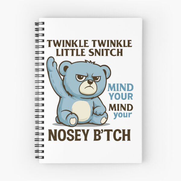 Item preview, Funny Angry Bear Quote – Twinkle Twinkle Little Snitch Meme designed and sold by graphicnew.