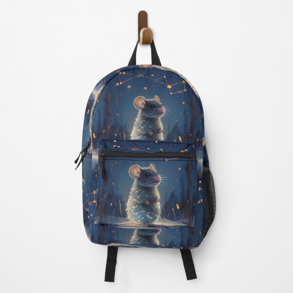 Item preview, whimsical mouse in a snowy scene designed and sold by Lizzilzil.