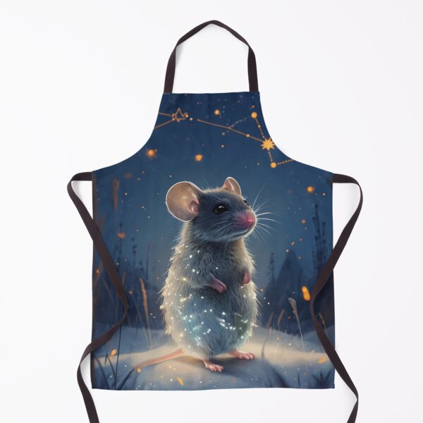 Item preview, whimsical mouse in a snowy scene designed and sold by Lizzilzil.