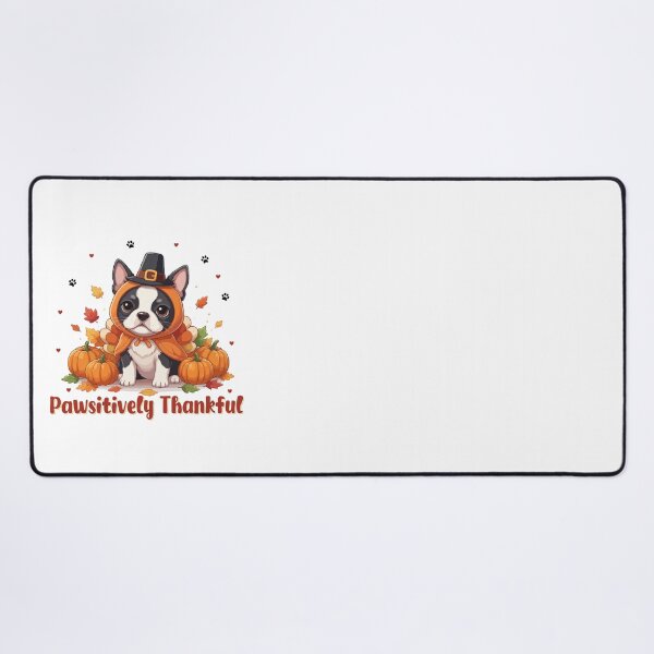 Item preview, Pawsitively Thankful Boston Terrier Thanksgiving Cute Fall designed and sold by The Real Life Symphony.