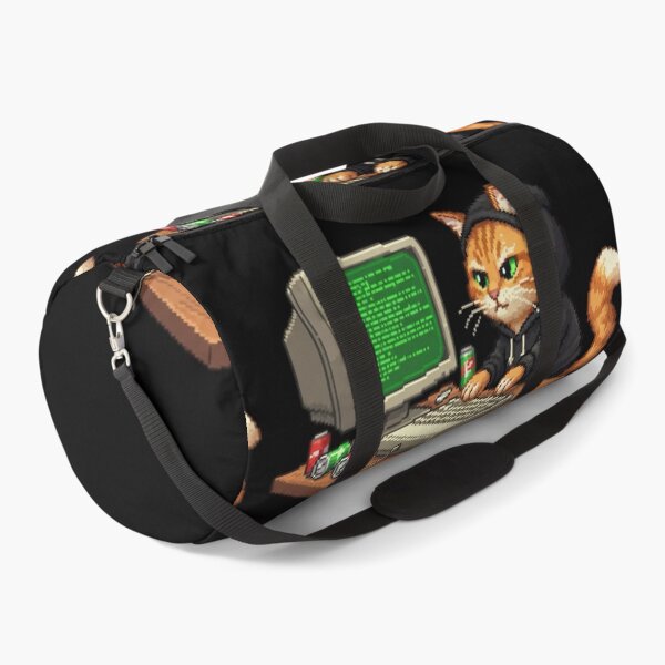 Item preview, Hacker Orange Cat Pixel Art – Retro Tech Y2K Meme designed and sold by Whisky1111.