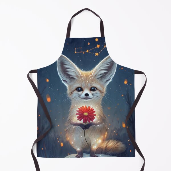 Artikelvorschau, skurrilen Fennek in einer verschneiten Szene entworfen und verkauft von Lizzilzil.