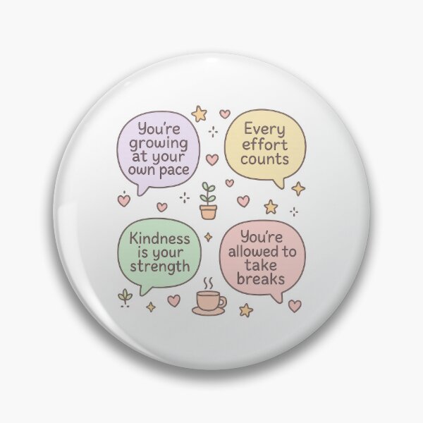Item preview, Mental Health Affirmation Bubbles – Cute Self-Care and Positive Reminder Design designed and sold by inkoutninja.