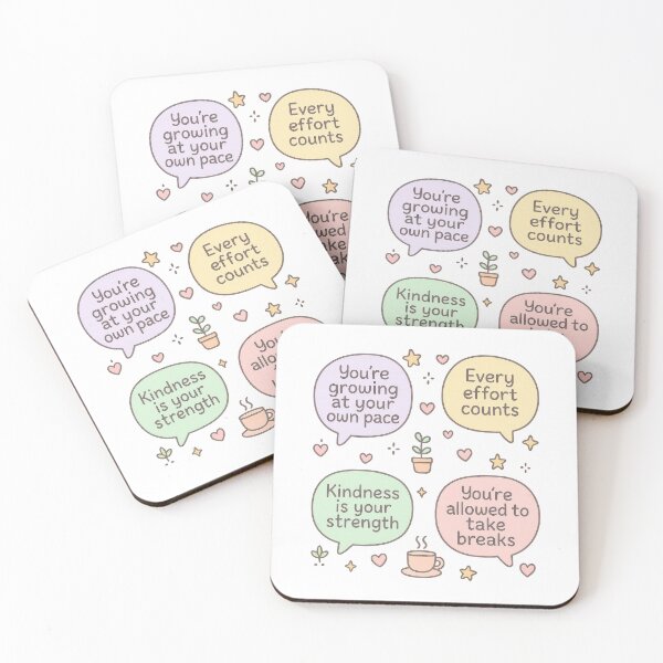 Item preview, Mental Health Affirmation Bubbles – Cute Self-Care and Positive Reminder Design designed and sold by inkoutninja.