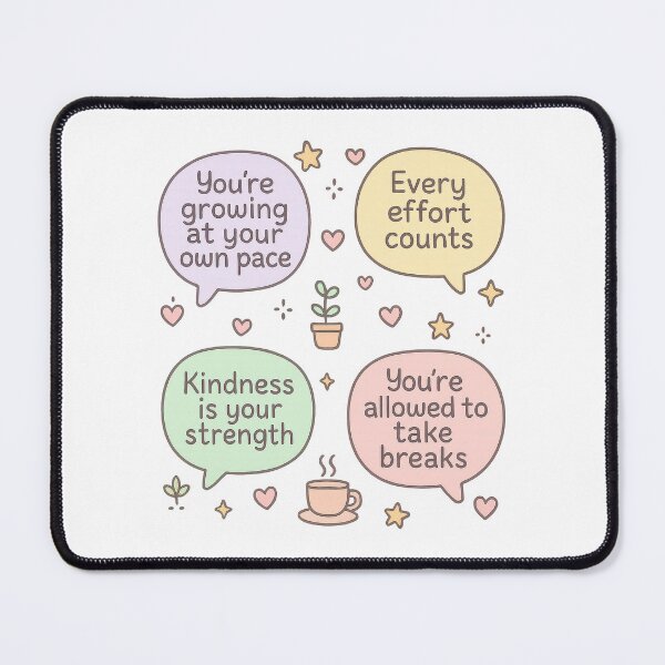 Item preview, Mental Health Affirmation Bubbles – Cute Self-Care and Positive Reminder Design designed and sold by inkoutninja.