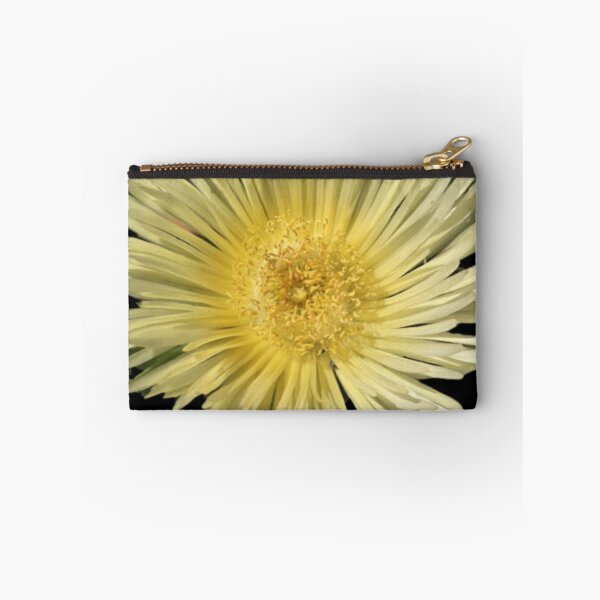 Item preview, yellow daisy like flower succulent sea fig ice plant designed and sold by Lizzilzil.