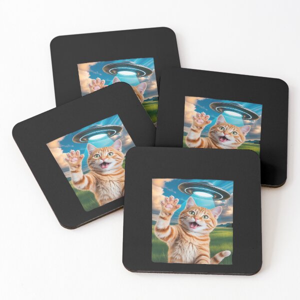 Item preview, Funny Cat Selfie UFO Graphic  Men Women Teens Boys Gift designed and sold by itsnothatweird.