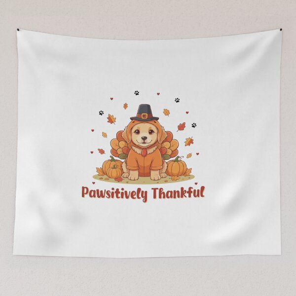 Item preview, Pawsitively Thankful Golden Retriever Thanksgiving Cute Fall designed and sold by The Real Life Symphony.