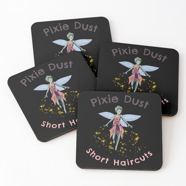 Item preview, Pixie Dust & Short Haircuts — Dark Fairy Art for Pixie Cut Lovers designed and sold by downUnderInk.