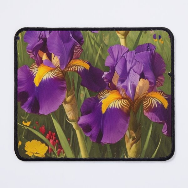 Item preview, VIBRANT IRISES AI CHANGED FROM MY ORIGINAL PHOTO designed and sold by Lizzilzil.