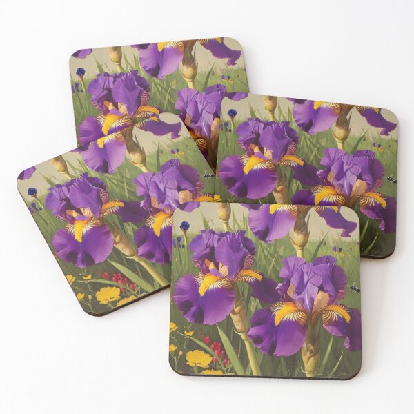 Item preview, VIBRANT IRISES AI CHANGED FROM MY ORIGINAL PHOTO designed and sold by Lizzilzil.
