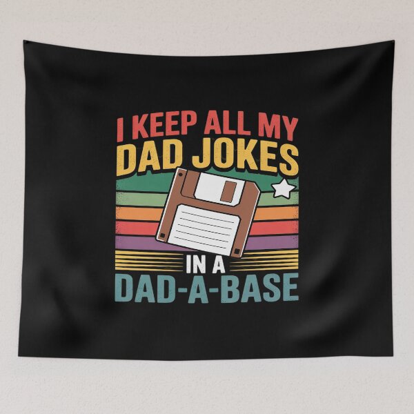 Item preview, Funny dad jokes in dad-a-base vintage for father's day Mens designed and sold by itsnothatweird.